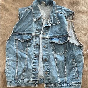 Denim Sleeveless Jacket
